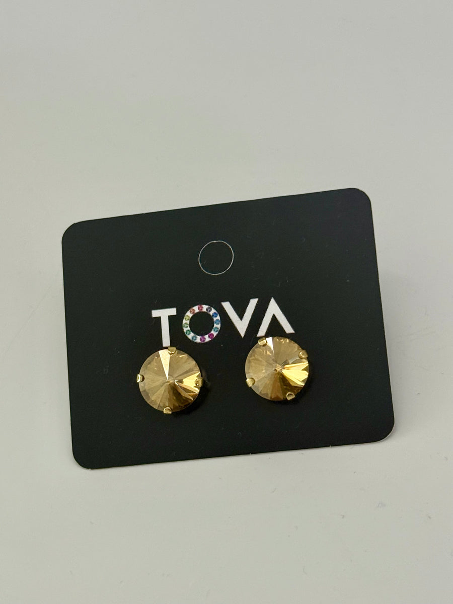 STUDS HONEY GOLD