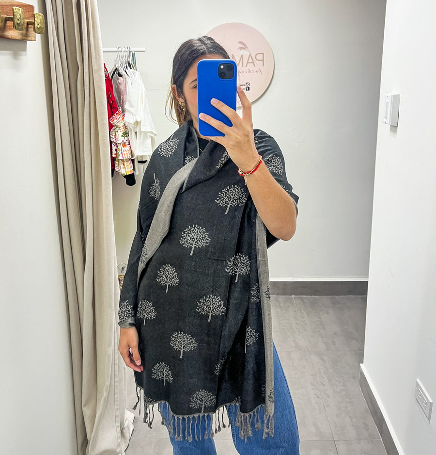 TREE PRINT PASHMINA