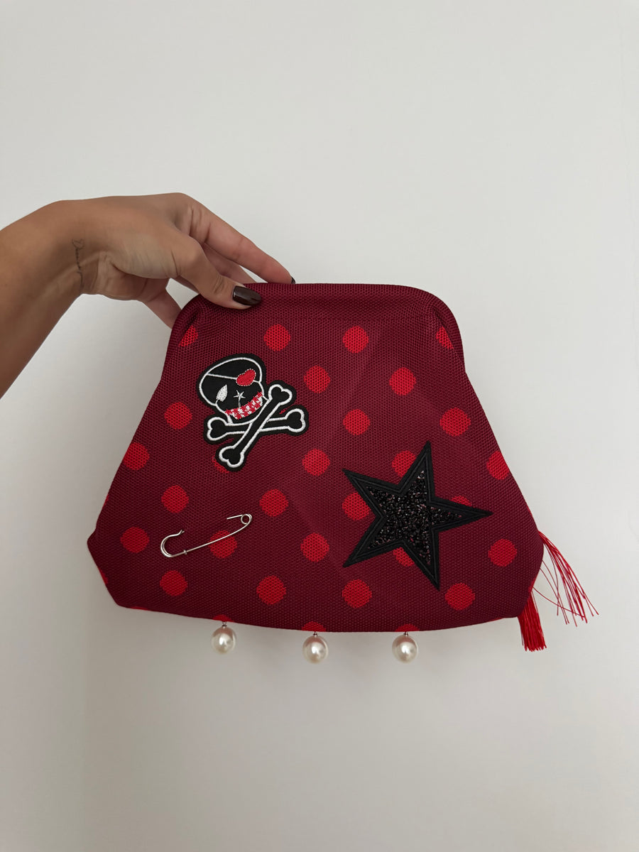 SKULL/STAR POLKA DOT BAG