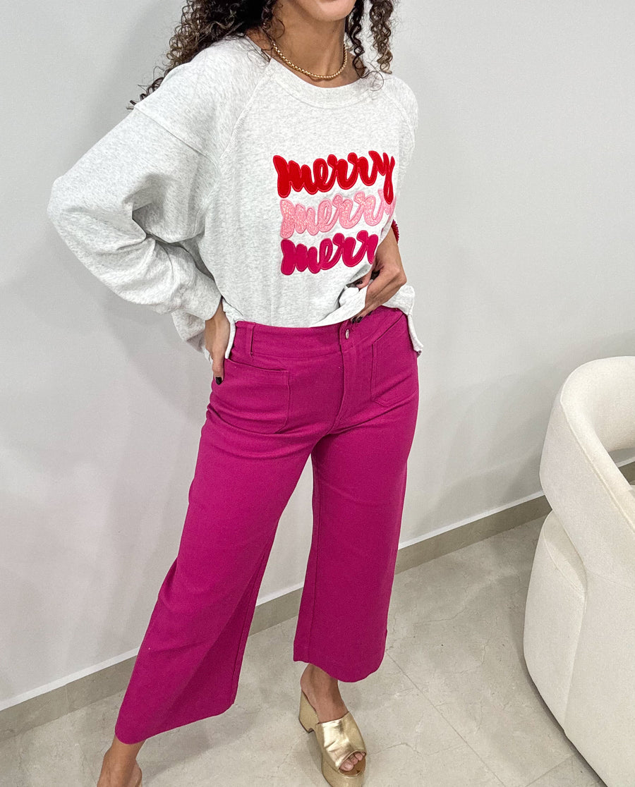 HOT PINK FRONT POCKET PANTS