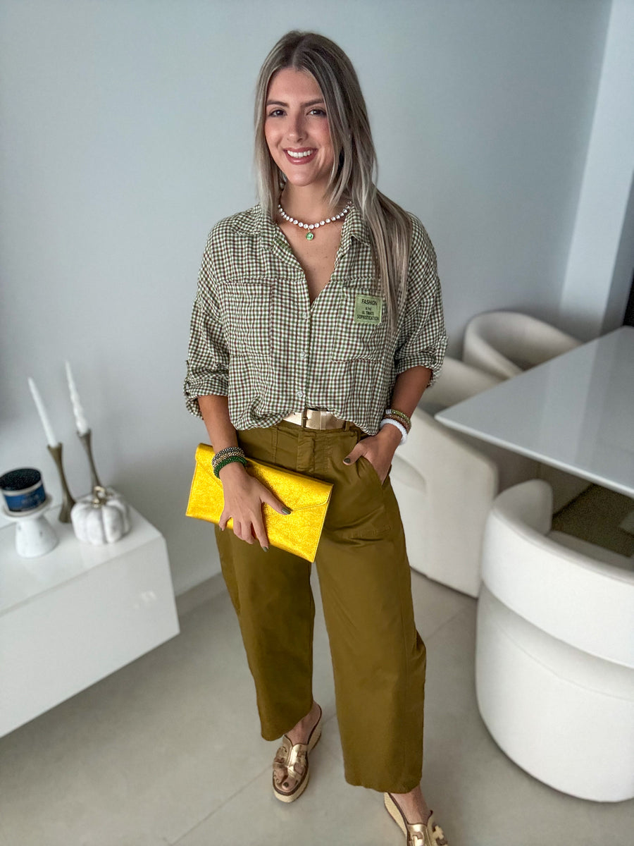FALL COLOR BARREL PANTS