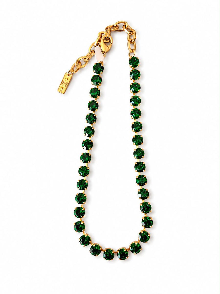 OAKLAND NECKLACE IN EMERALD GREEN