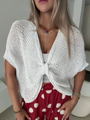 WHITE NET BLOUSE