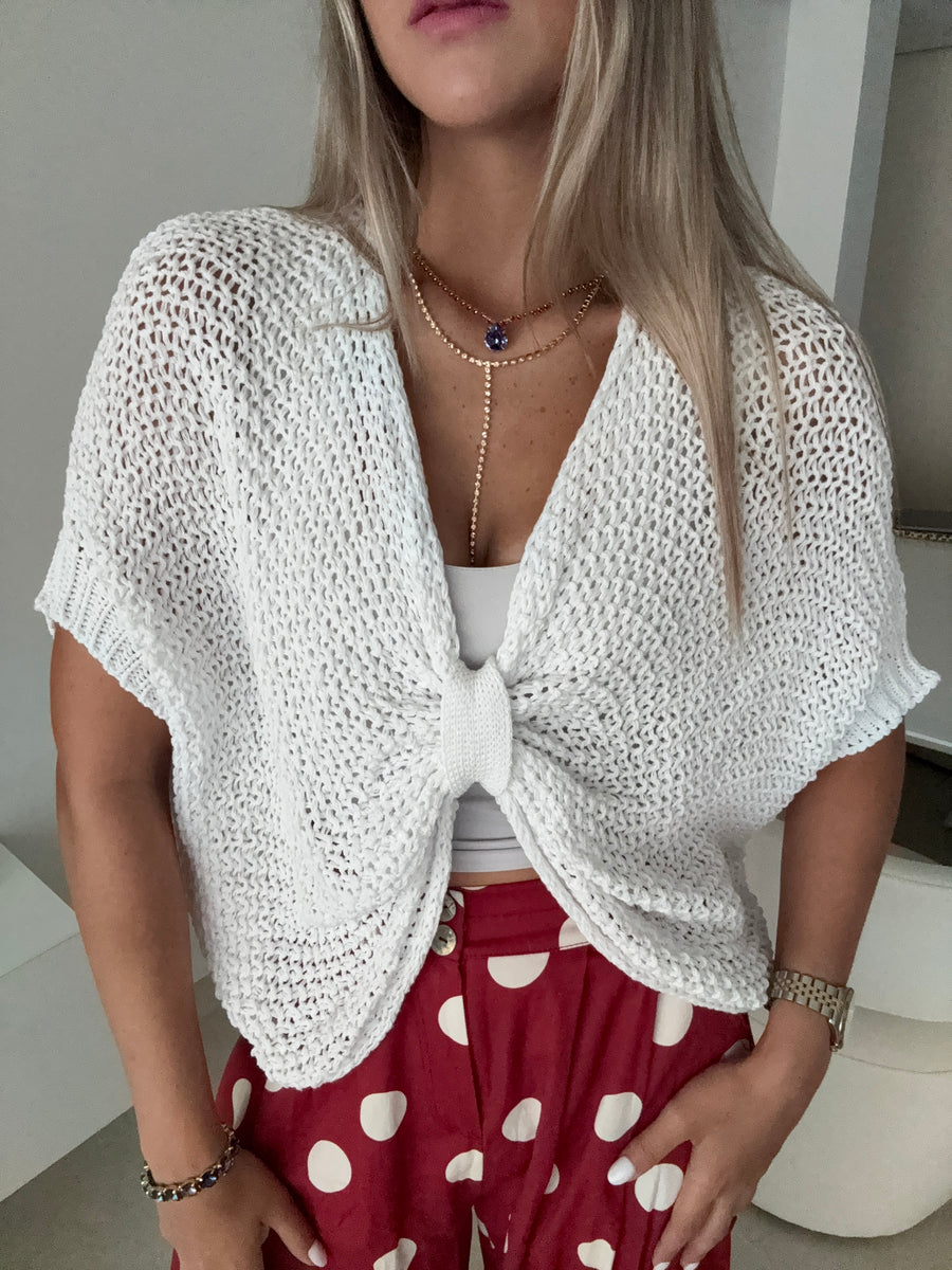 WHITE NET BLOUSE