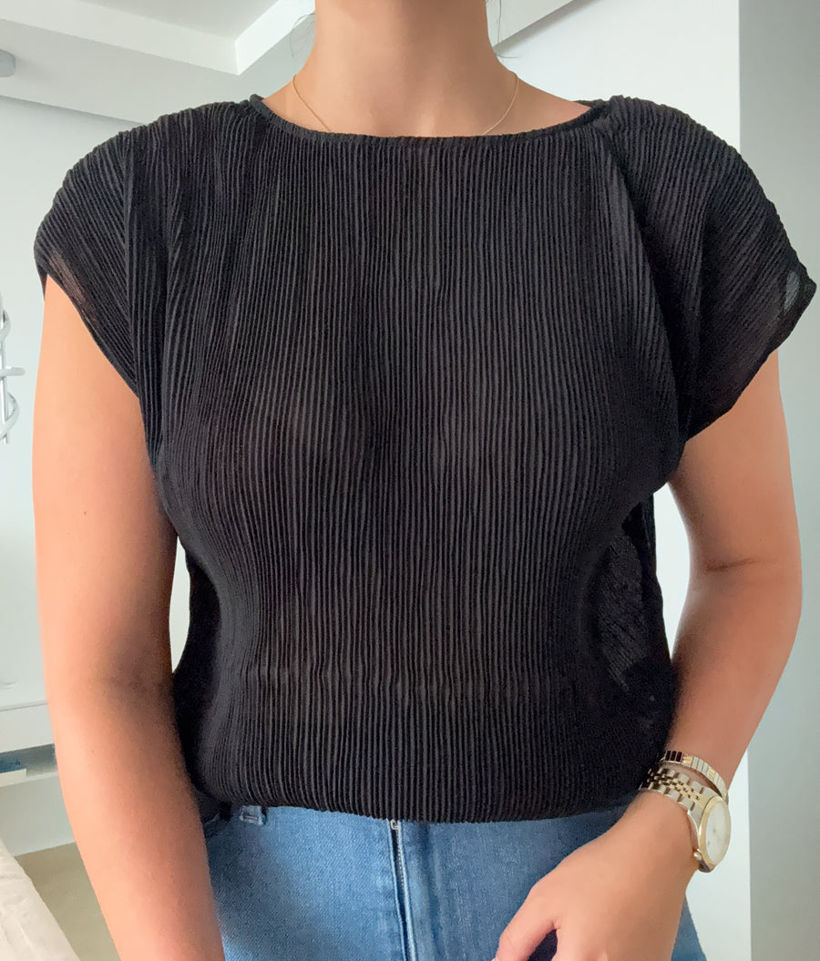 PLISSE BLOUSE