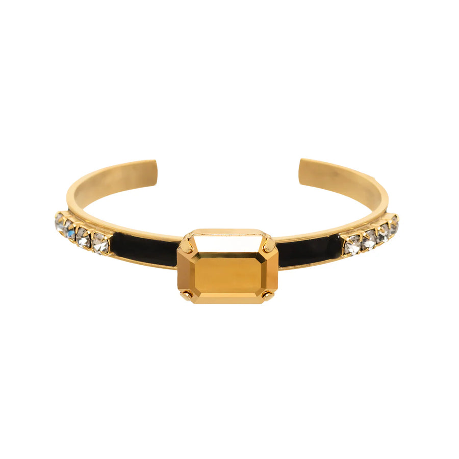 BRIAR CUFF IN BLACK/GOLD CHROME