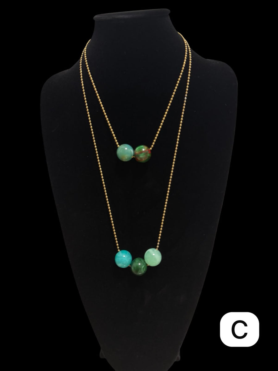 GUMBALL LAYERED NECKLACE SET