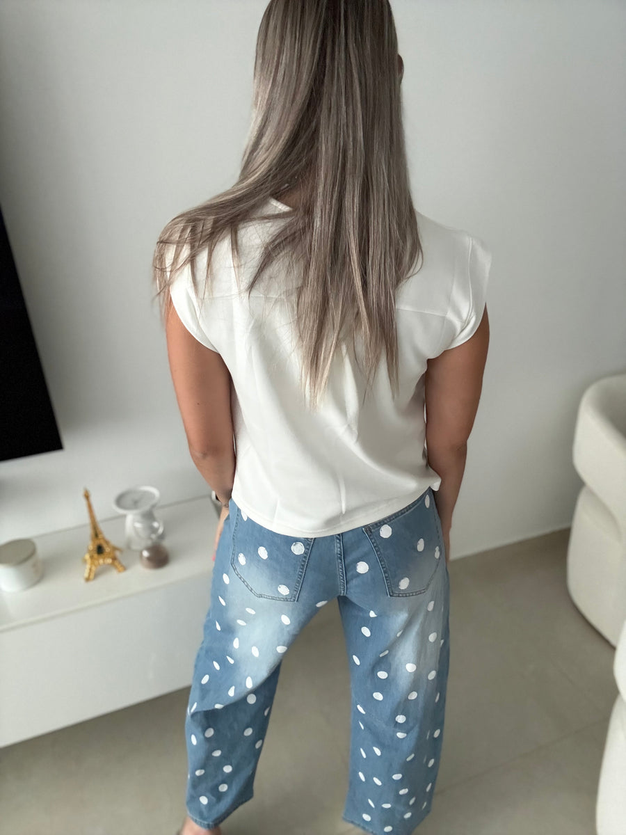 WHITE SOLID BLOUSE