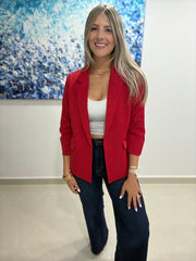 RED TAILORED BLAZER
