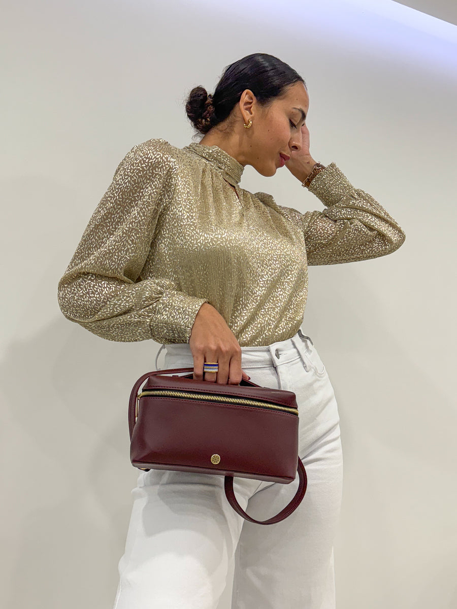 GOLD LUREX GLAM BLOUSE