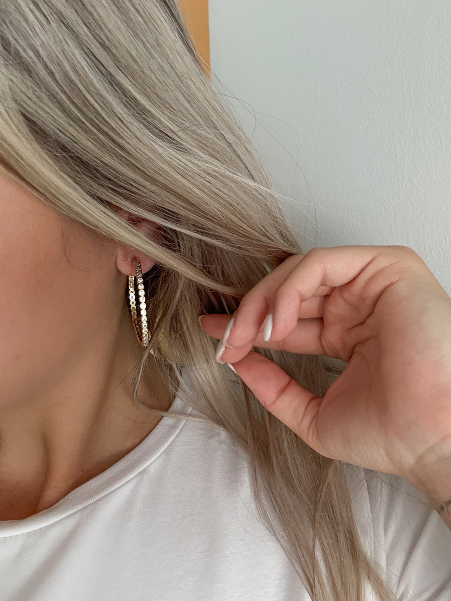 ZIRCONIA CLIP-ON HOOPS