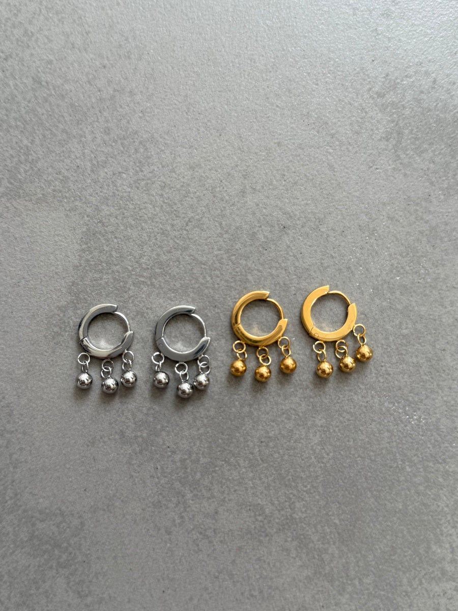 BALL HUGGIE EARRINGS