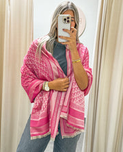 PINK PRINTED PASHMINA