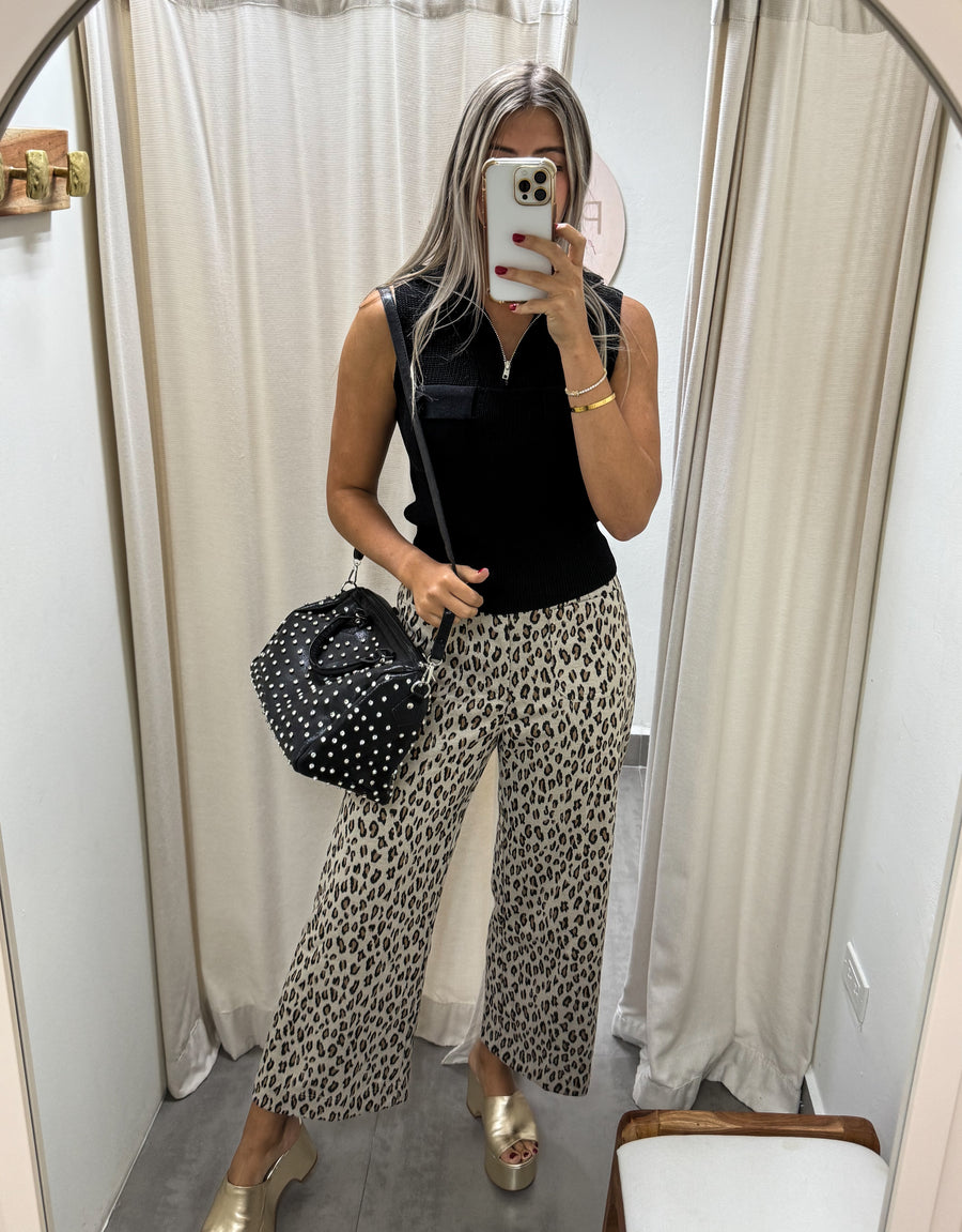 LEOPARD PRINT PANTS