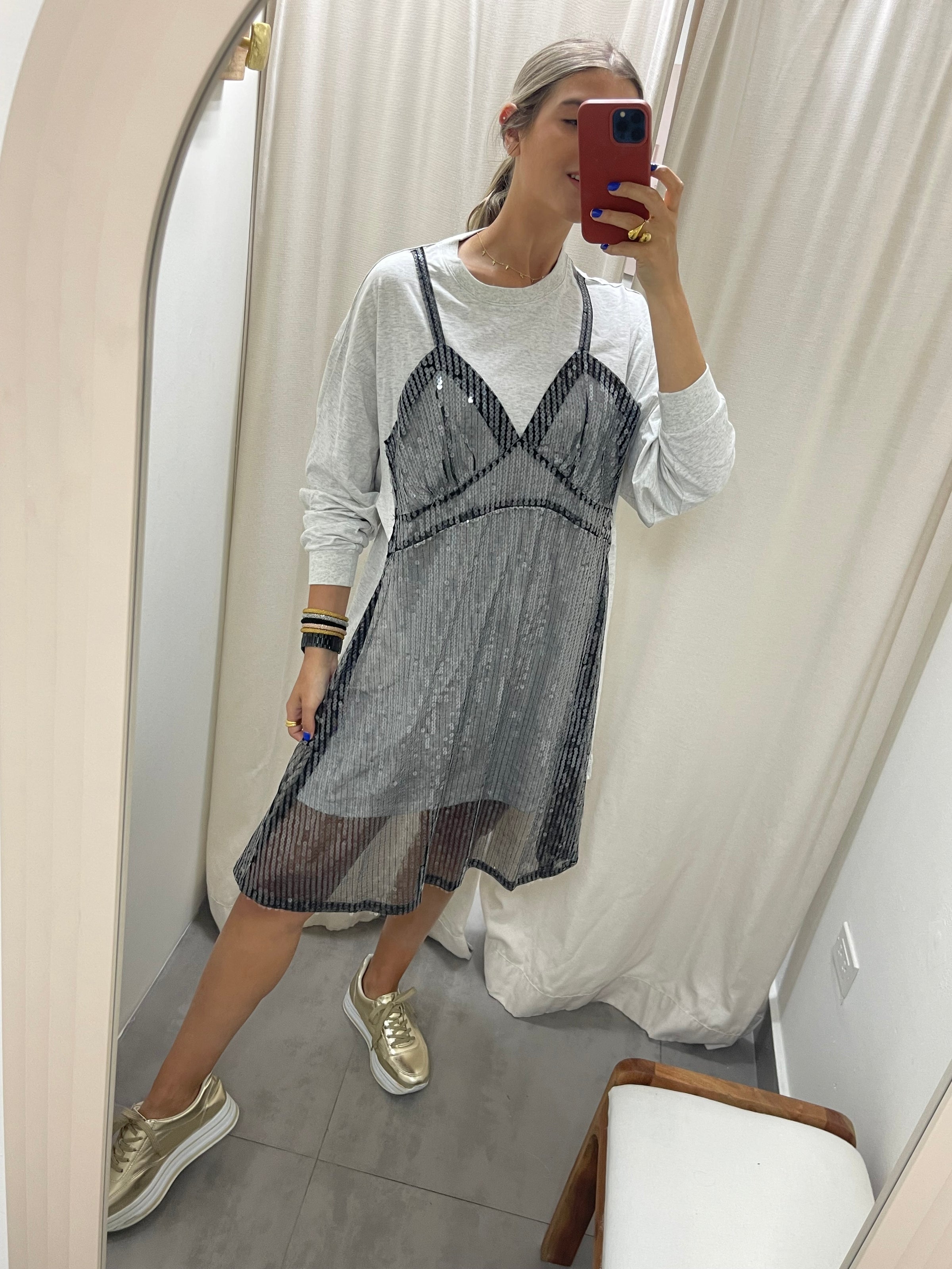 TSHIRT SEQUIN DRESS Pampas Fashion Boutique TSHIRT SEQUIN DRESS Pampas Fashion Boutique