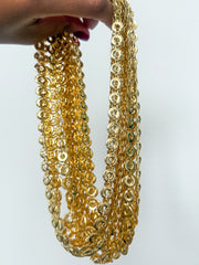 GOLD DISC NECKLACE