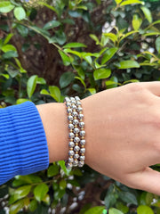 SILVER/GOLD ELASTIC BRACELET