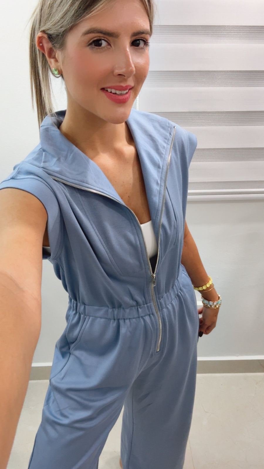 BLUE MODAL JUMPSUIT