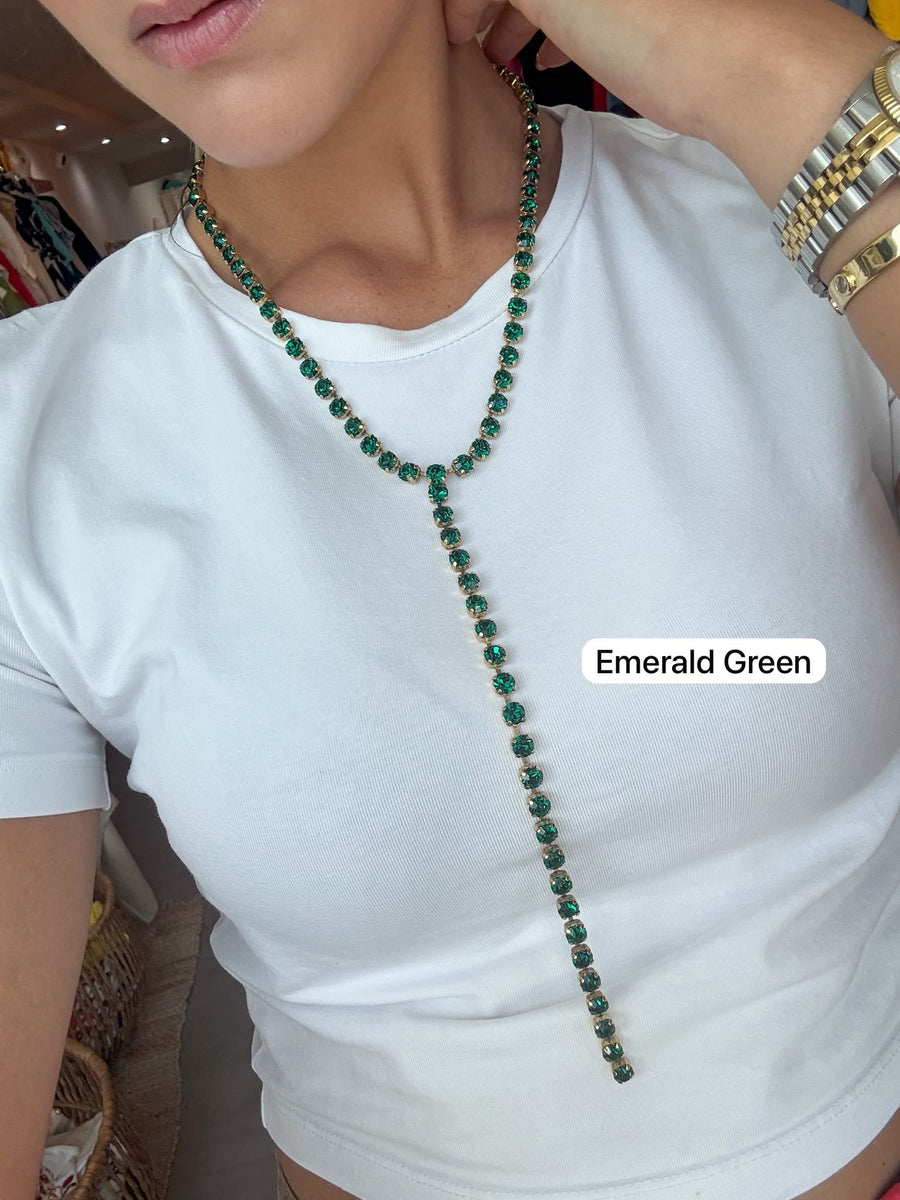 BABY L.A. NECKLACES IN GREEN TONES