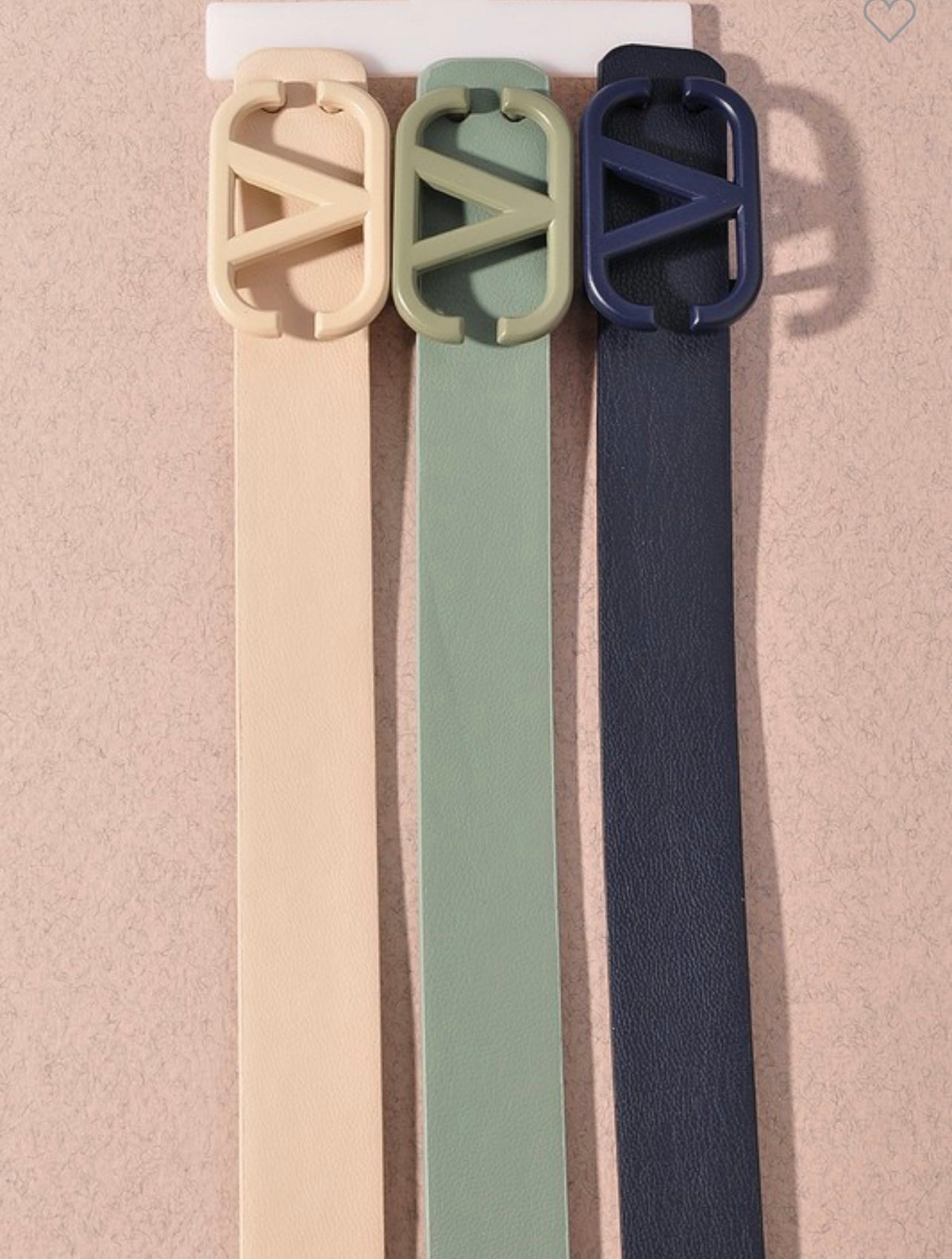 EXTRA THIN V-BUCKLE BELT