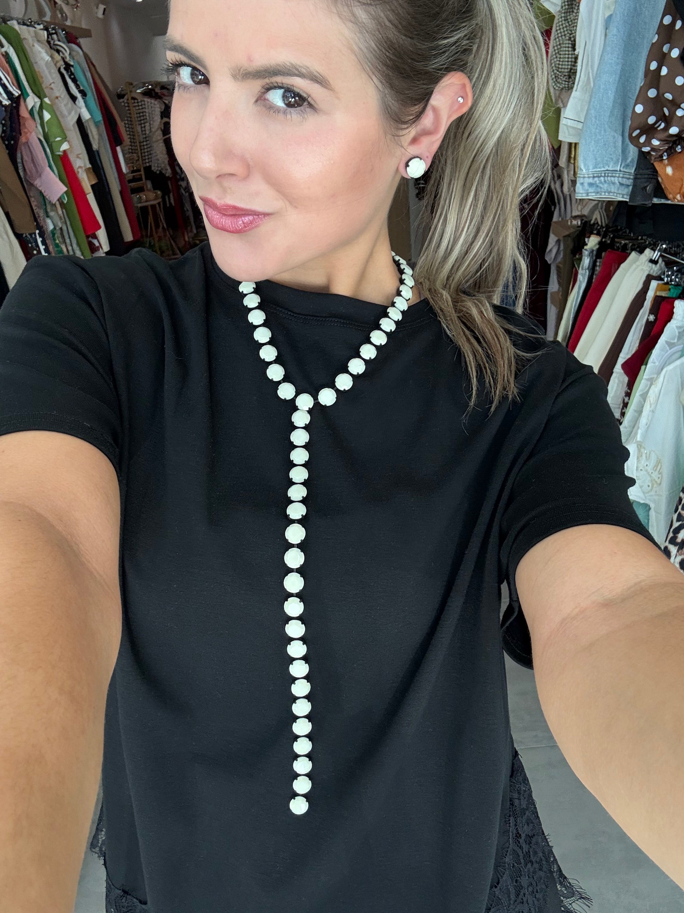 L.A NECKLACE IN IVORY COWBOY/SMUTT