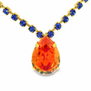 ORANGE/PURPLE-BLUE MILLI NECKLACE