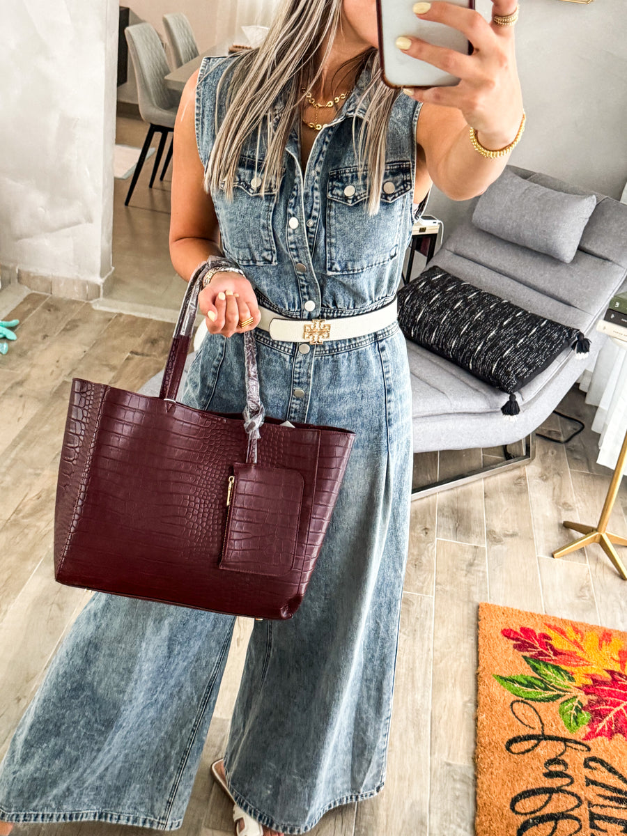 VEGAN LEATHER TOTE BAGS