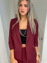 BURGUNDY BLAZER
