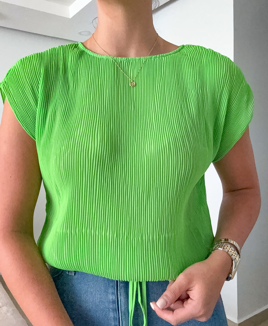 PLISSE BLOUSE