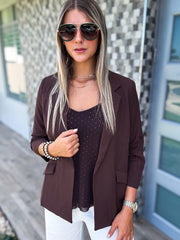 BROWN BLAZER