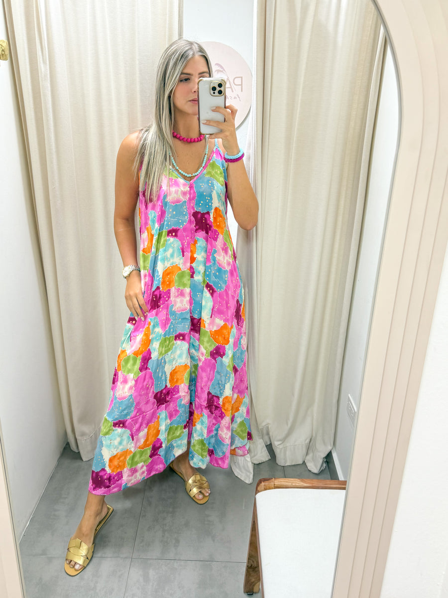 TIE-DYE MAXI DRESS
