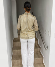GOLD LUREX GLAM BLOUSE