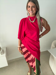 LINES PRINT SKIRT
