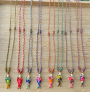 MULTICOLOR THREAD FISHY NECKLACES