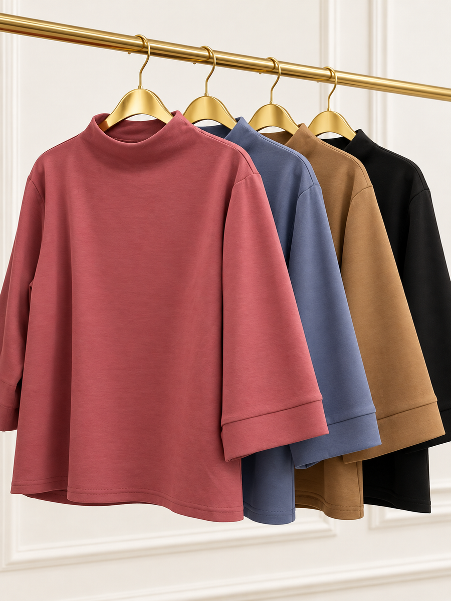 MODAL MOCK 3/4 SLEEVES TOPS