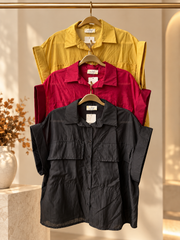 SHEER POCKET BLOUSES