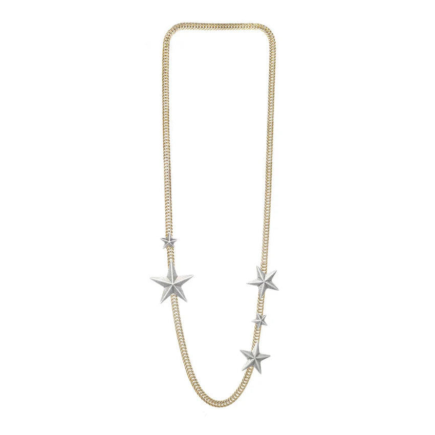 TWO TONE OKLAHOMA STAR NECKLACE