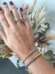 TWO TONE ADJUSTABLE BRACELETS