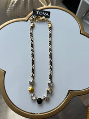 STACY NECKLACE BLACK & WHITE