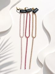 BABY L.A. NECKLACES IN PINK TONES