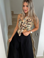 BLACK WIDE LEGGED PALAZZO PANTS