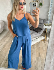 BLUE TOP & PANT SET