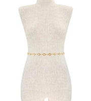 RHINESTONE CHAIN LINK BELT