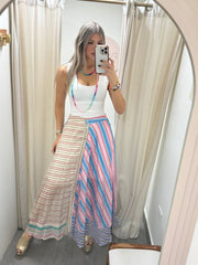 PRINTED MULTICOLOR MAXI SKIRT