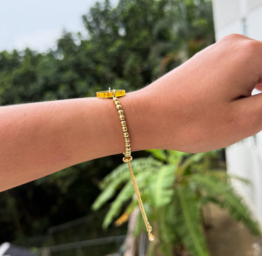 "CAFÉ & RON" ADJUSTABLE BRACELET