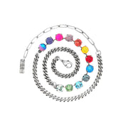 SILVER WATERMELON MINI OAKLAND NECKLACE