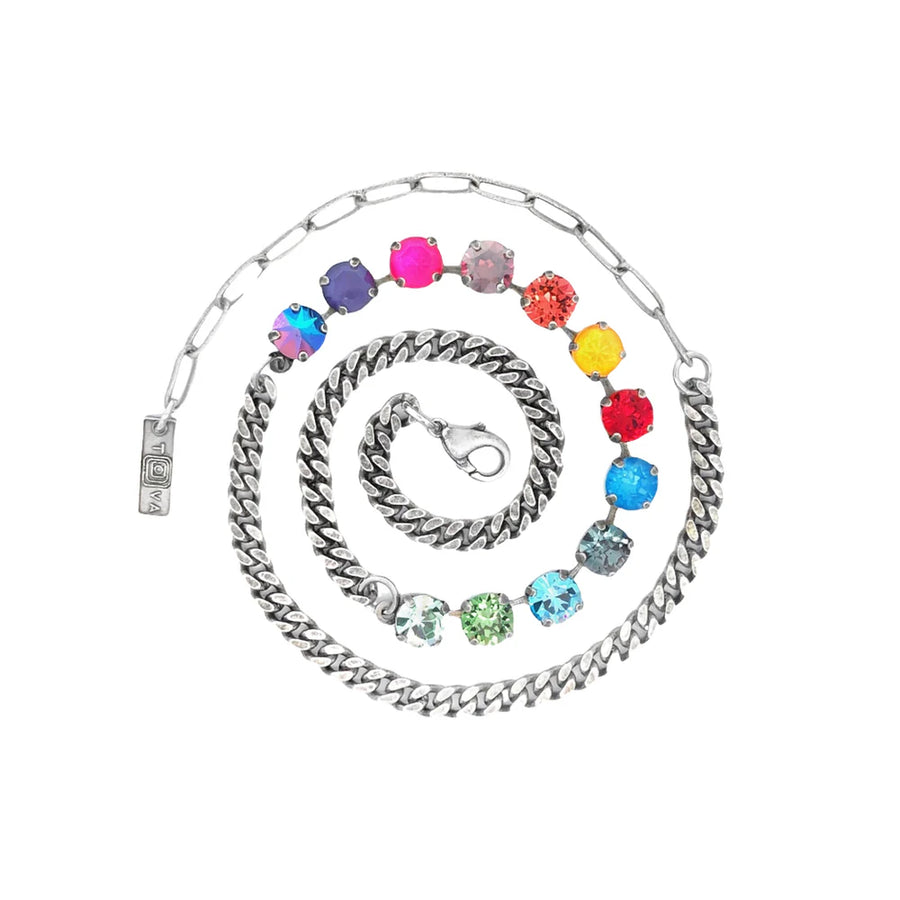 SILVER WATERMELON MINI OAKLAND NECKLACE