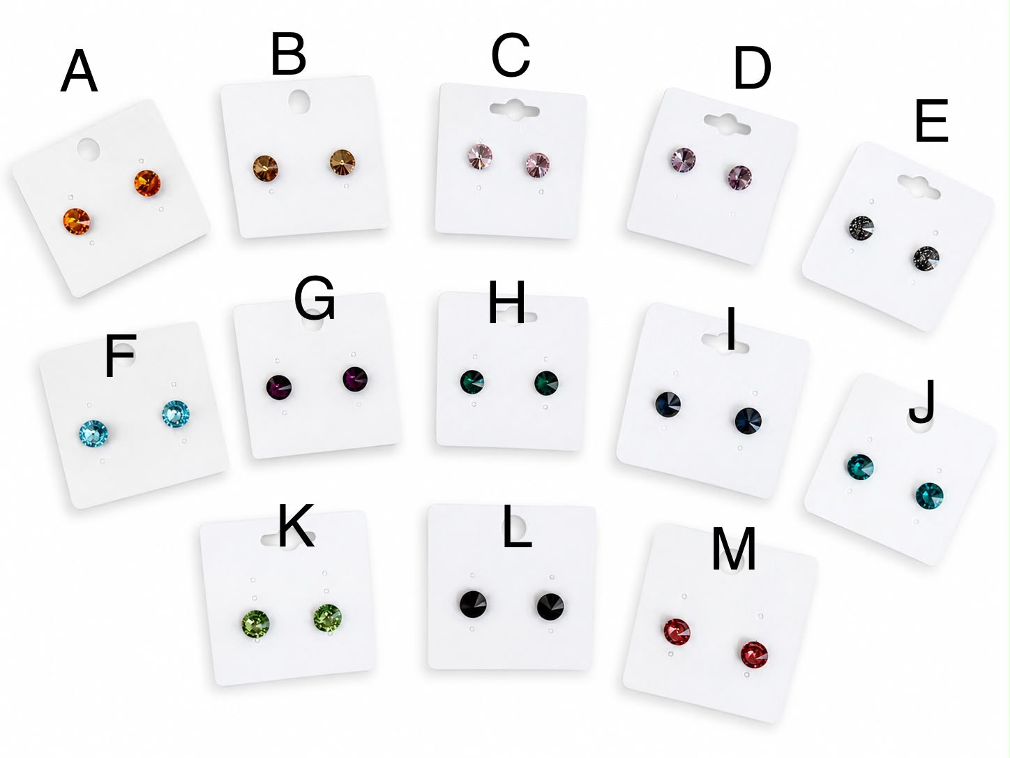 CRYSTAL STUD EARRINGS