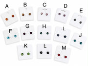 CRYSTAL STUD EARRINGS