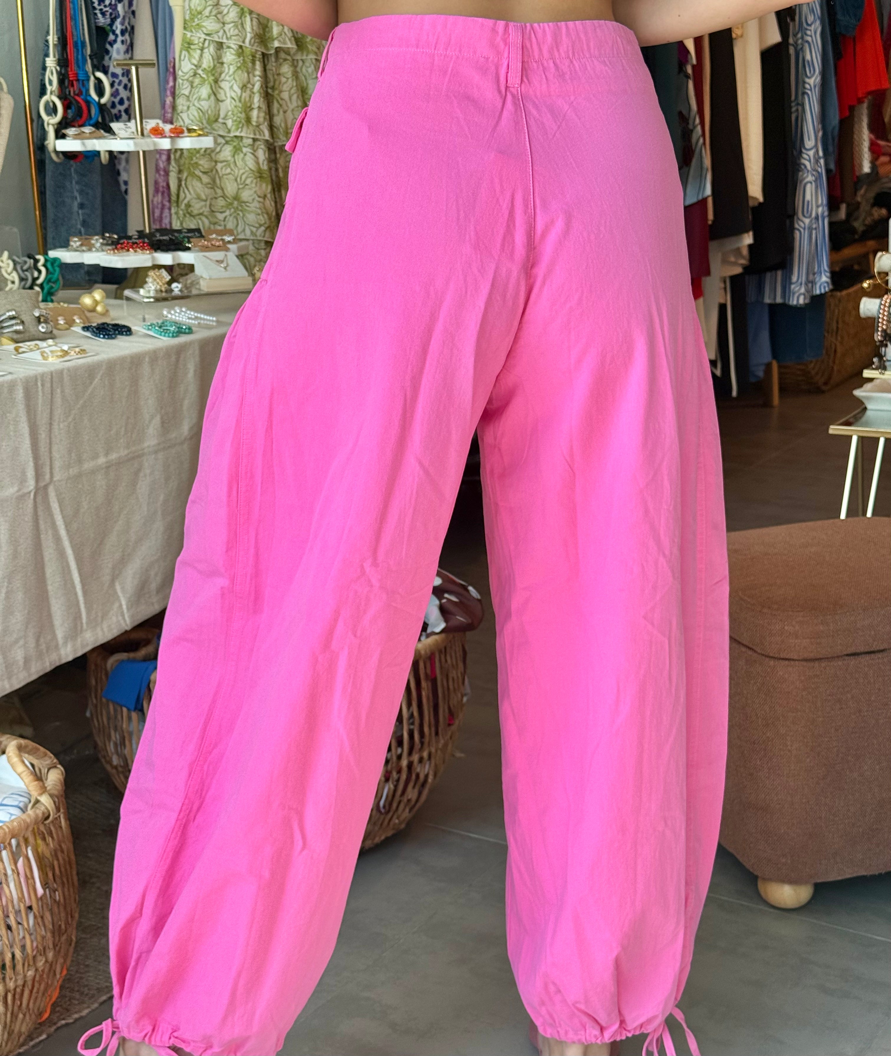PINK JOGGER/WIDE LEG PANTS